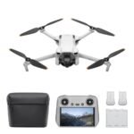 Dron DJI Mini 3 Fly More Combo con controlador inteligente - Gris